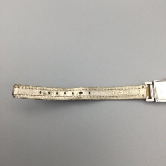 Coach Madison Watch 17mm Women Silver Tone Leather Band New Battery main image 6
